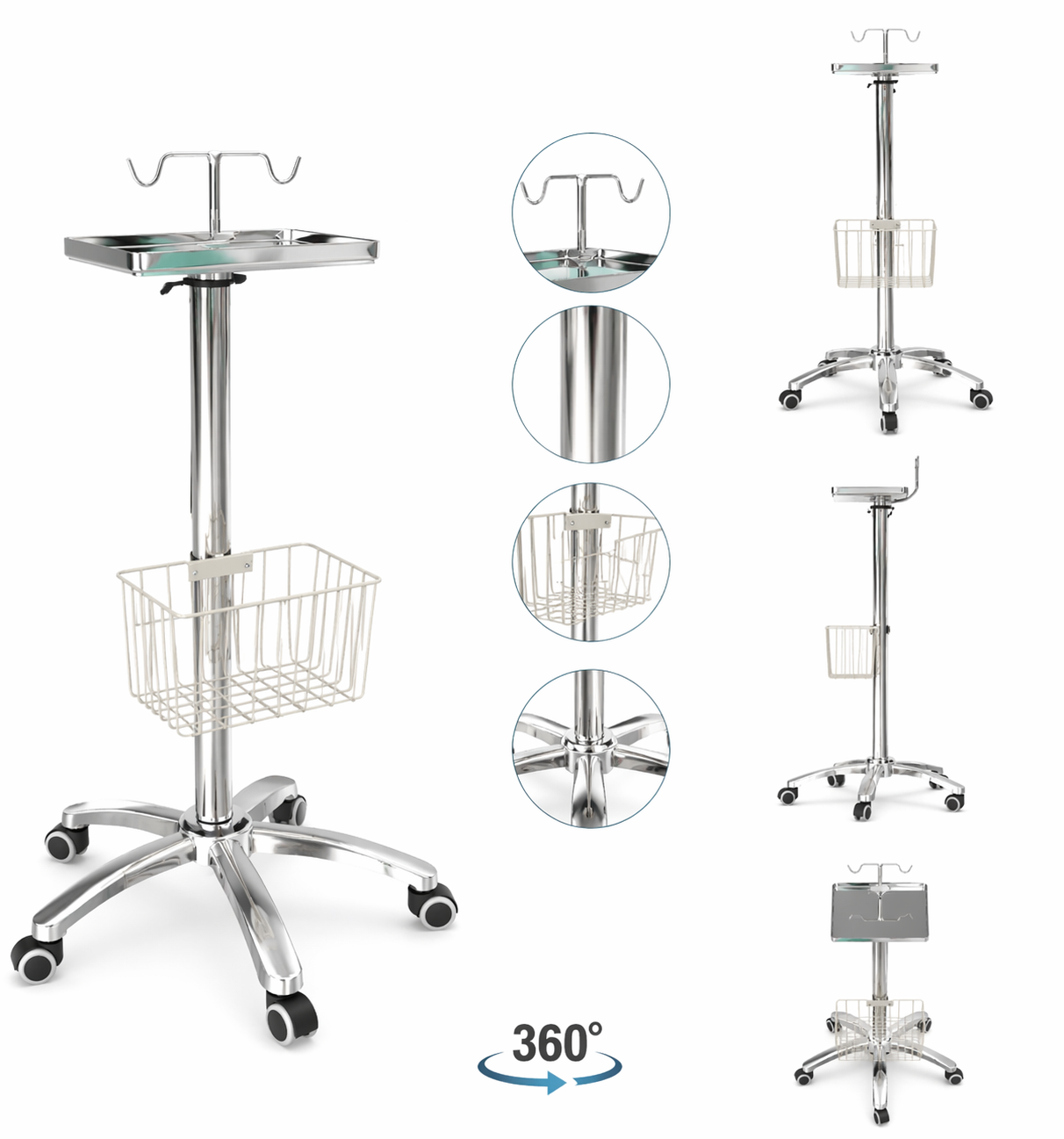 Monitor stand Trolley